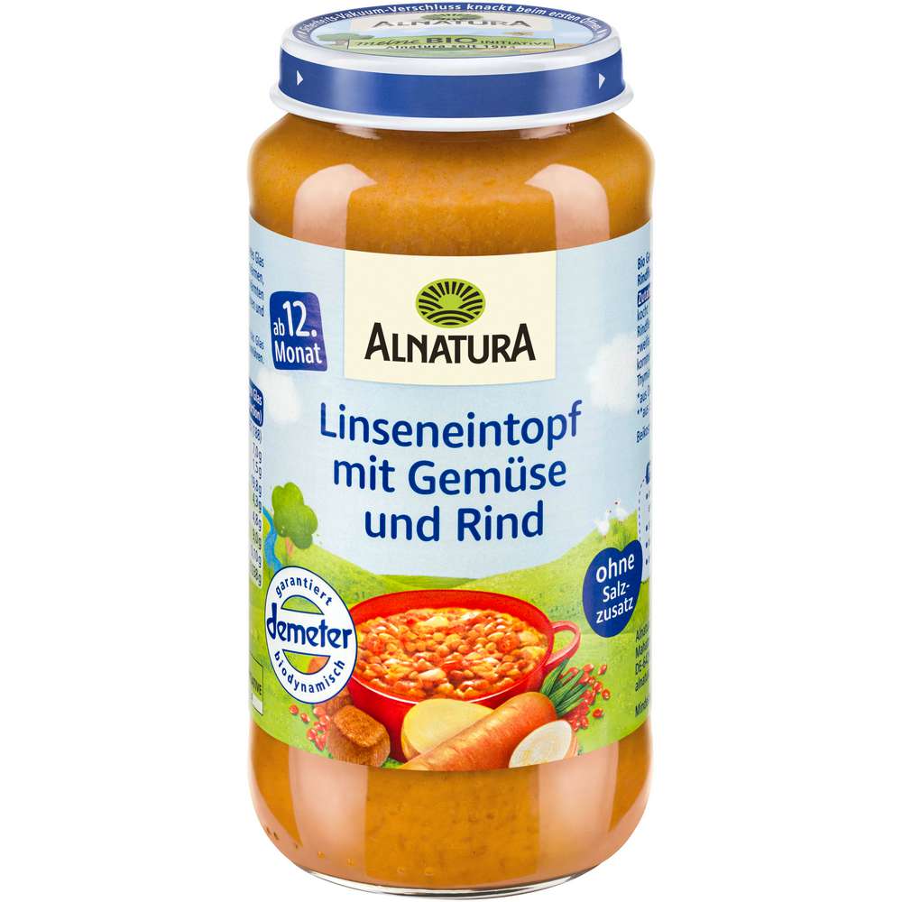 Produktabbildung Alnatura Bunter Eintopf - Linsengemüse mit Rind