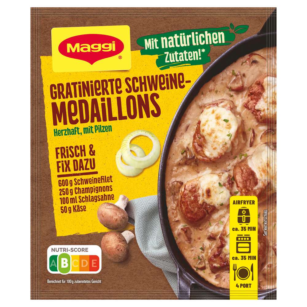 Produktabbildung Maggi Fix Gratinierte Schweinemedaillons