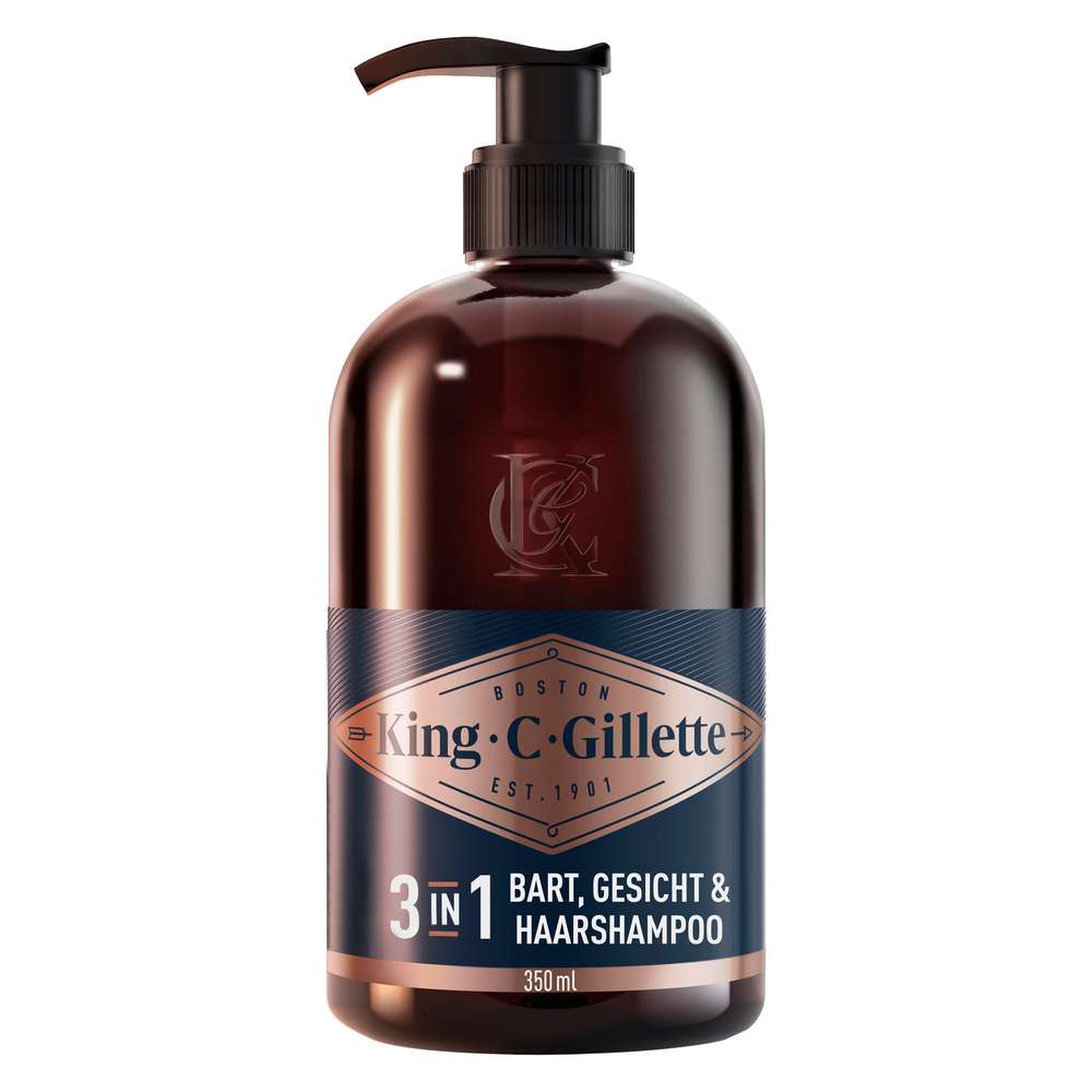 Produktabbildung Gillette Bartshampoo King C, mit Kokoswasser