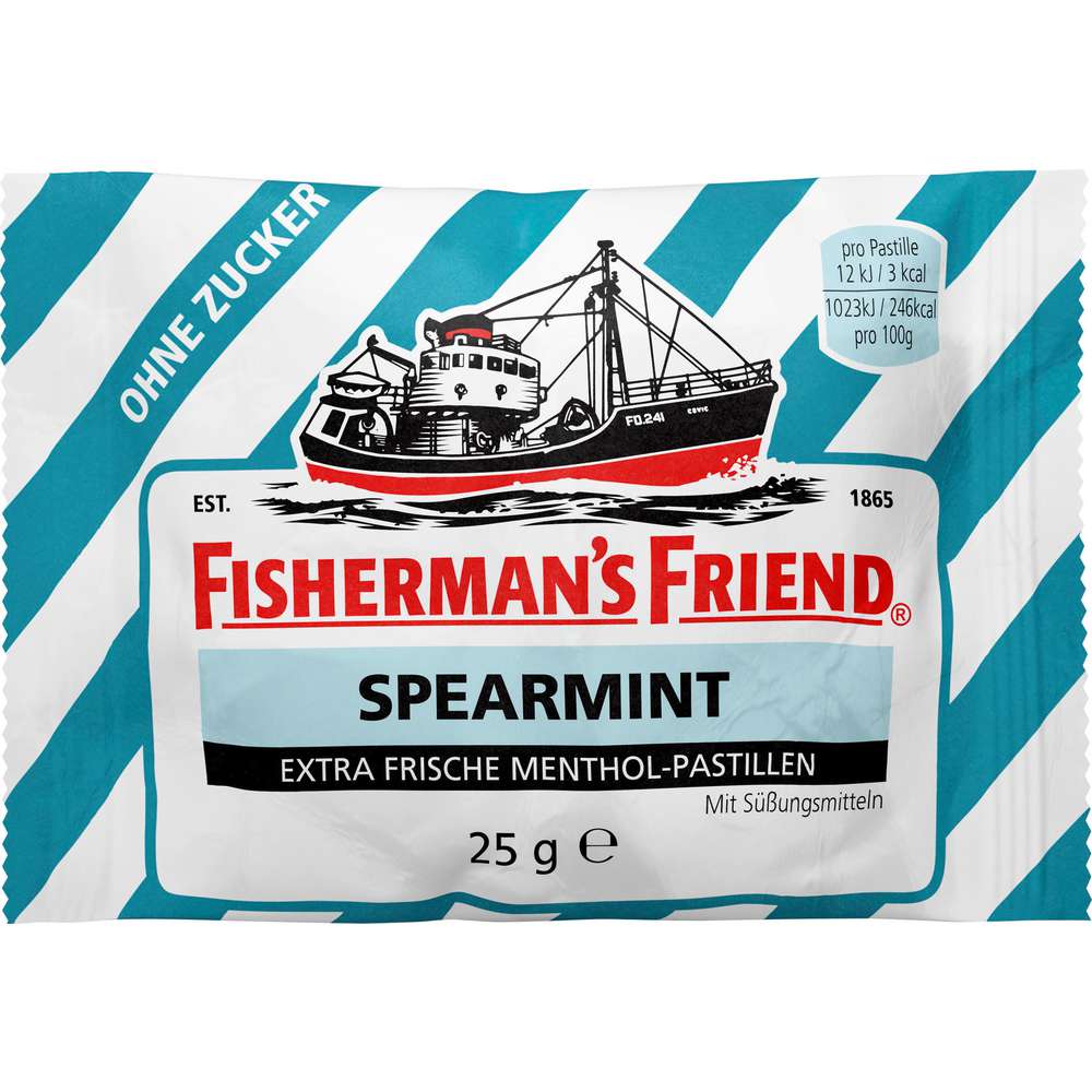 Produktabbildung Fisherman's Friend Spearmint Pastillen, ohne Zucker