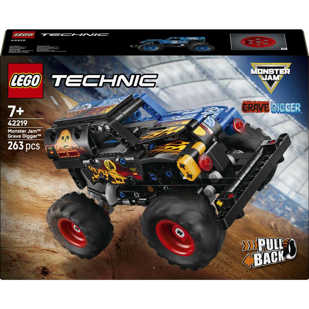 Produktabbildung Lego LEGO Technic Monster Jam Grave Digger Feuer und Eis 42219