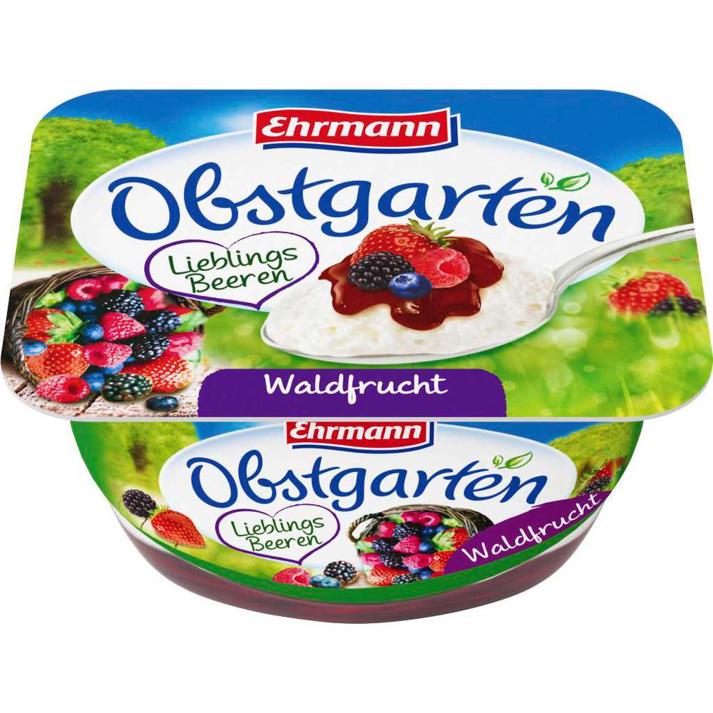 Produktabbildung Ehrmann Obstgarten Fruchtquark, Waldfrucht