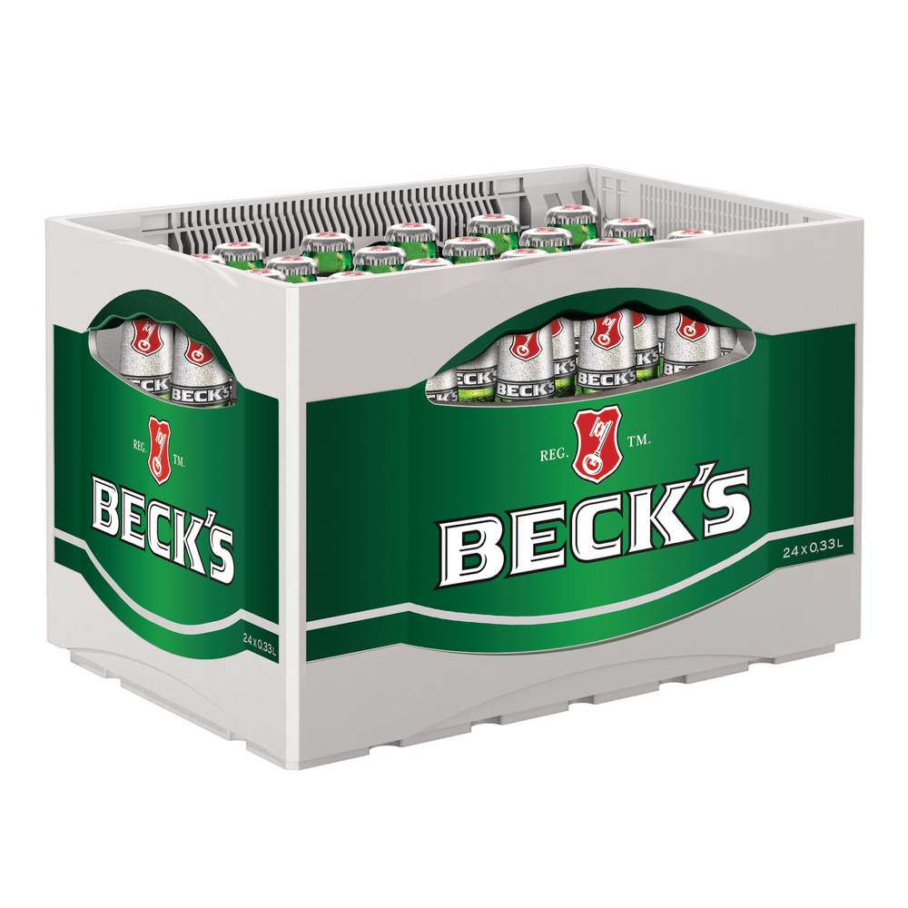 Produktabbildung Beck's Pilsener Bier, 4,9 % (24x 0,330 Liter)