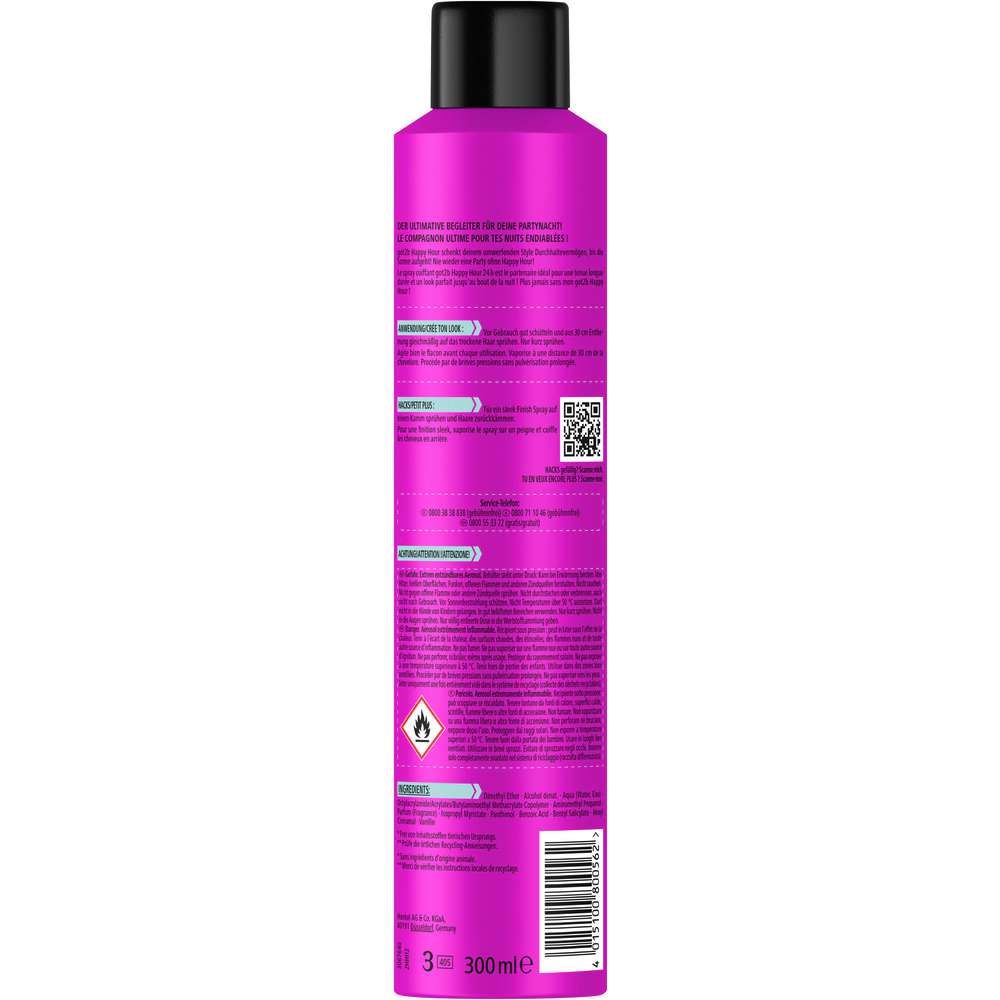 Produktabbildung Schwarzkopf Haarspray got2b, 24 Stunden