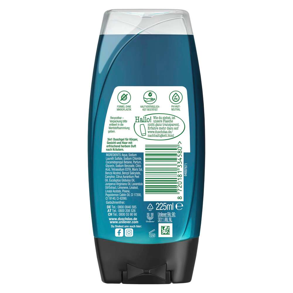 Produktabbildung Duschdas Duschgel, For Men 3in1