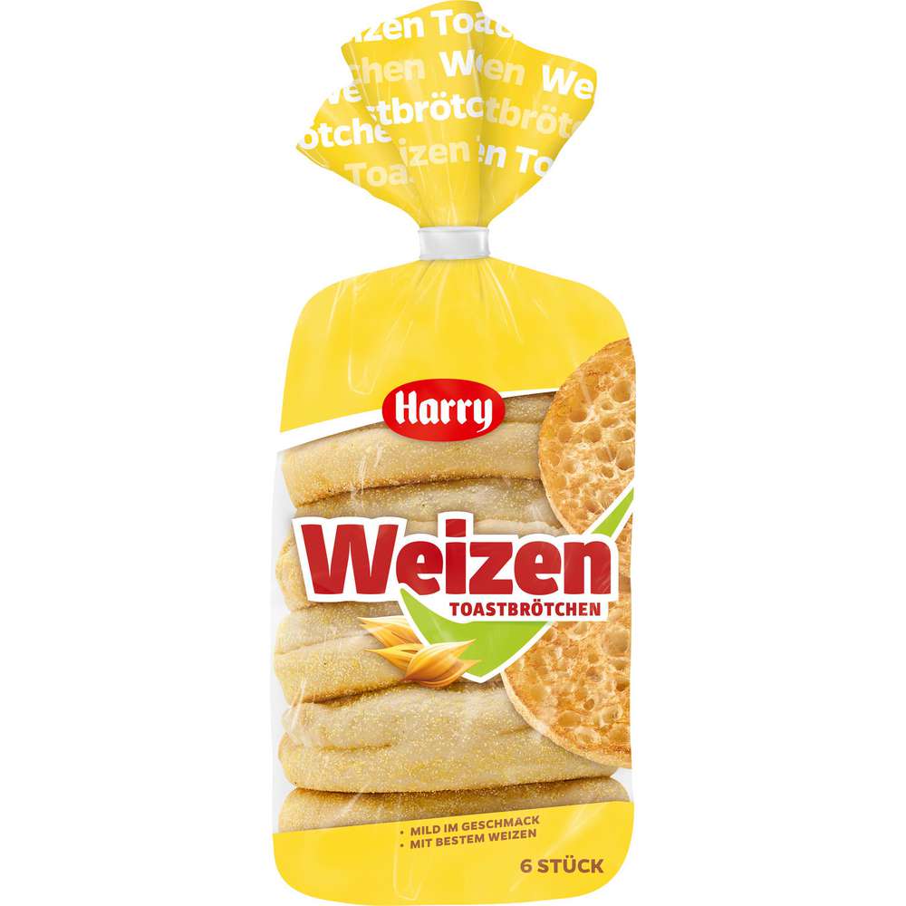 Produktabbildung Harry Toast-Brötchen, Weizen
