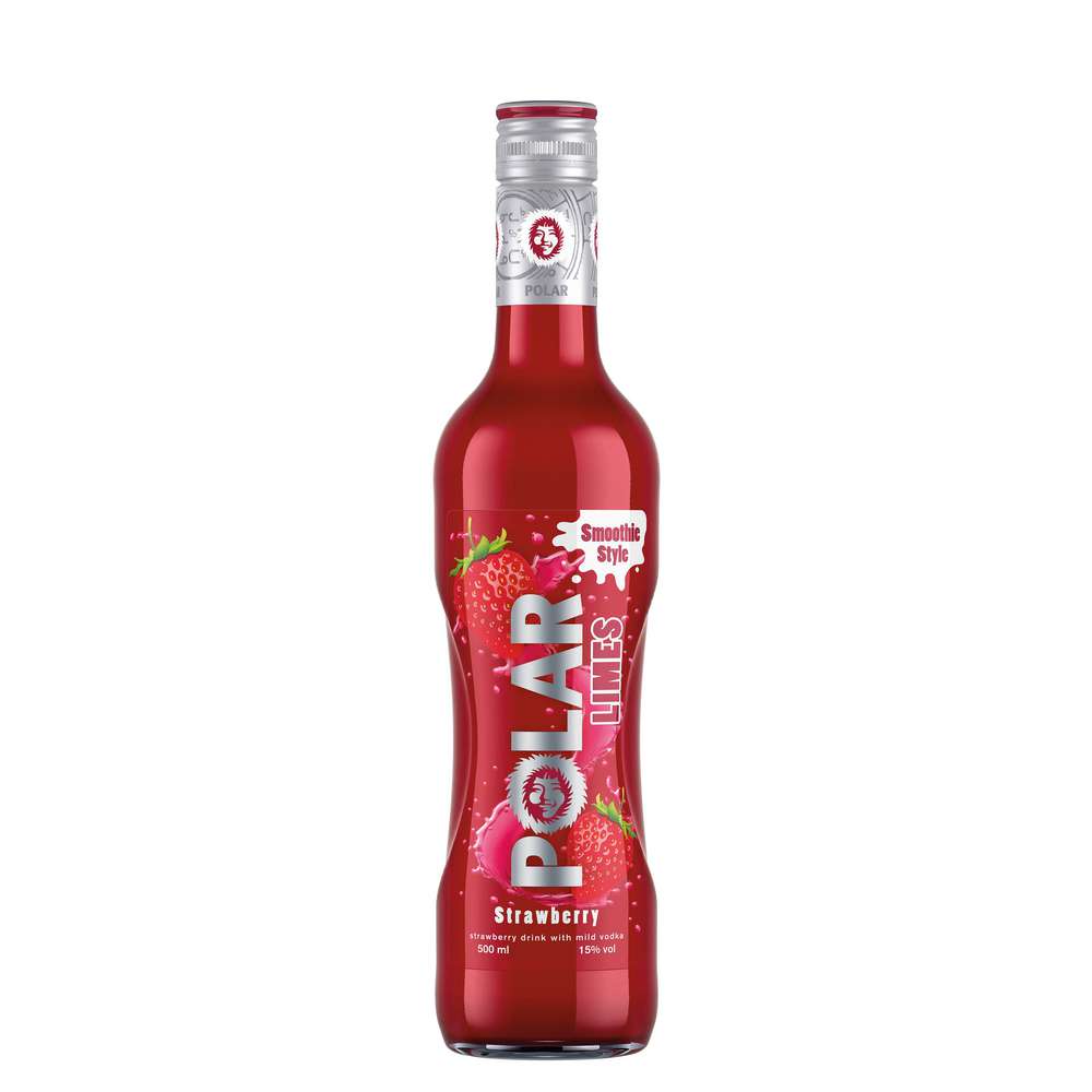 Produktabbildung Polar Erdbeerlimes Likör 15%