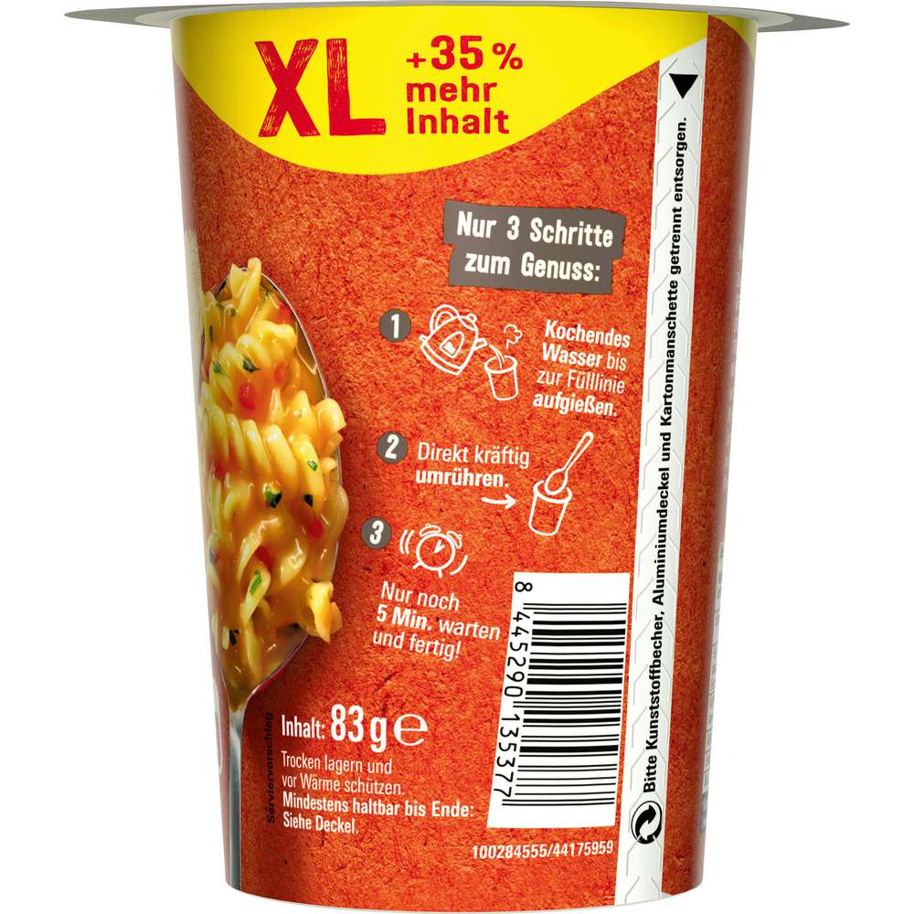 Produktabbildung Maggi 5 Minuten Terrine XL, Nudeln in Rahmsauce