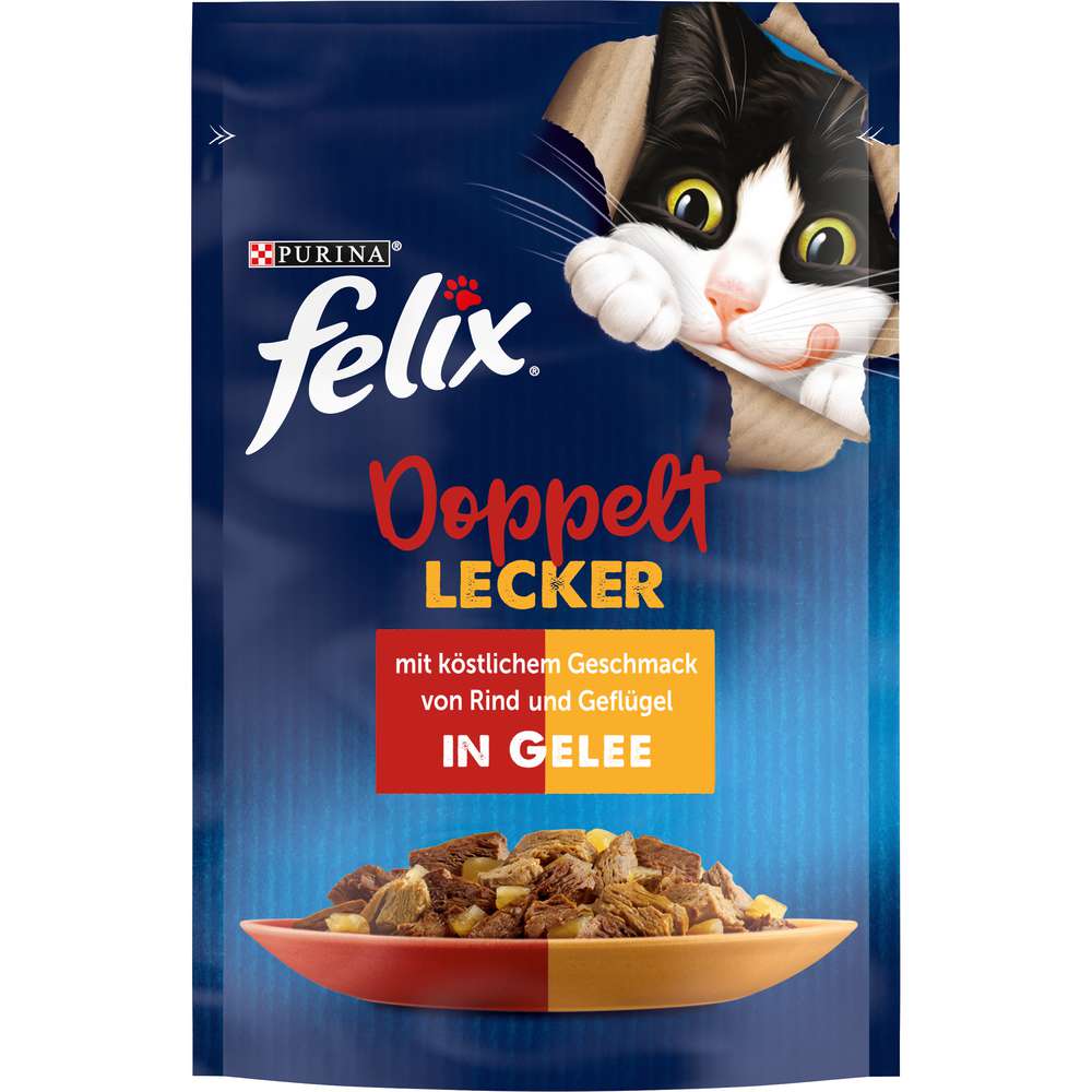 Produktabbildung Purina Katzen-Nassfutter Felix, So gut wie es aussieht, Doppelt Lecker