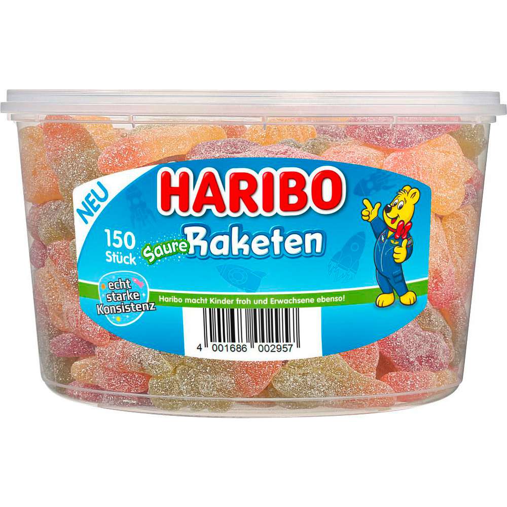 Produktabbildung Haribo Fruchtgummi, Saure Raketen