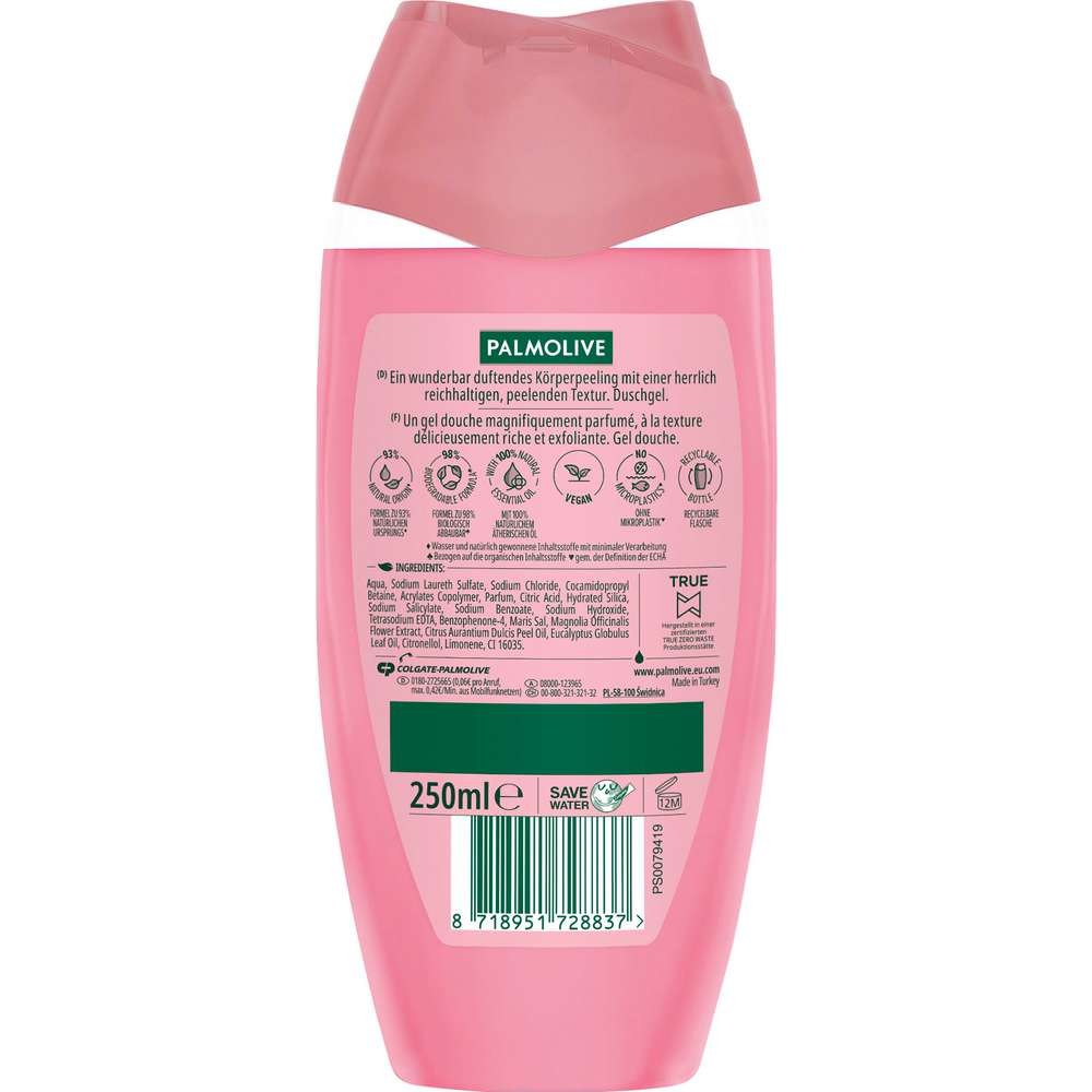 Produktabbildung PALMOLIVE Duschgel Thermal Spa, Gentle Massage Peeling Kirschblütenduft