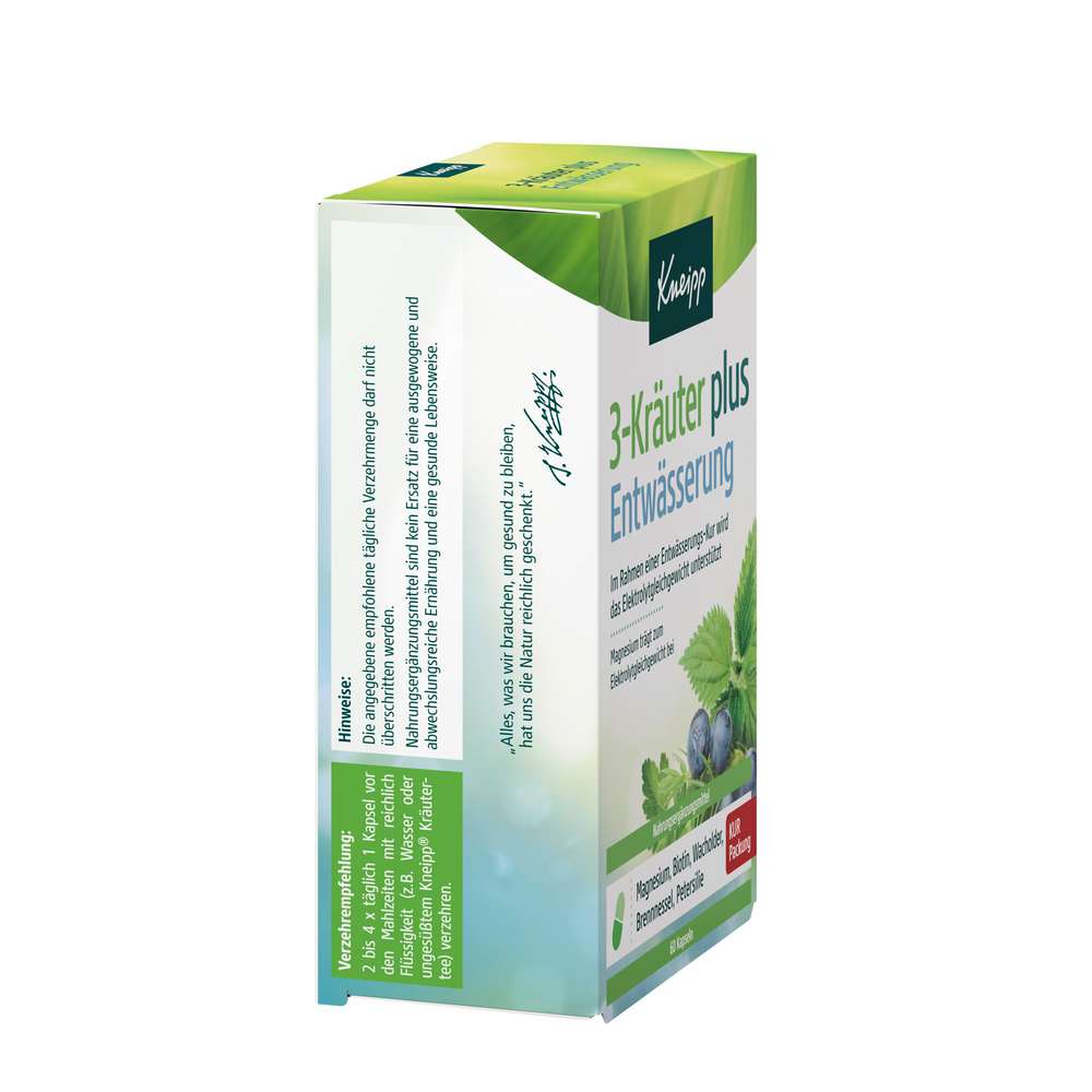 Produktabbildung Kneipp 3-Kräuter plus Entwässerung Kapseln