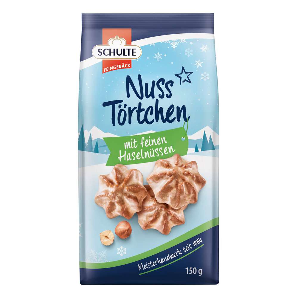 Produktabbildung Schulte Nuss-Törtchen mit Haselnüssen