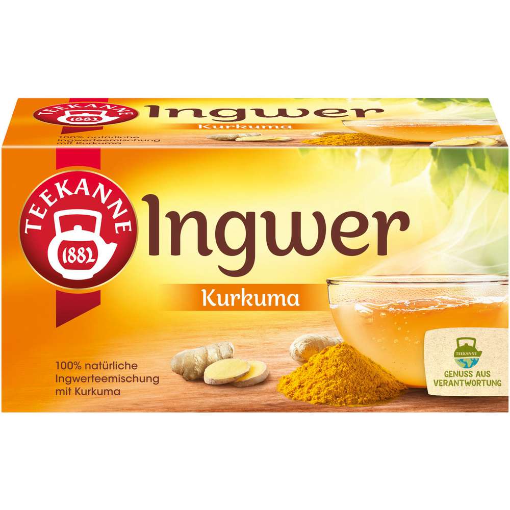 Produktabbildung Teekanne Früchtetee Ingwer-Kurkuma