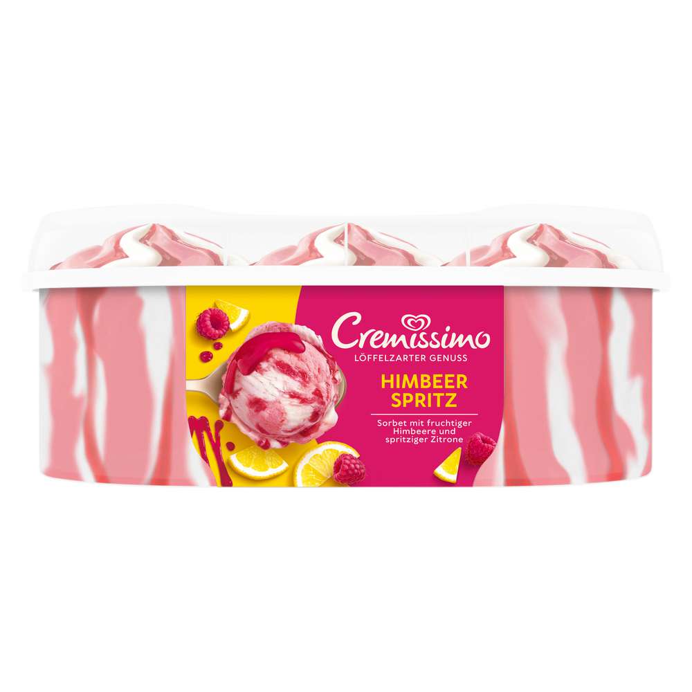 Produktabbildung Langnese Eis Cremissimo, Himbeer Spritz