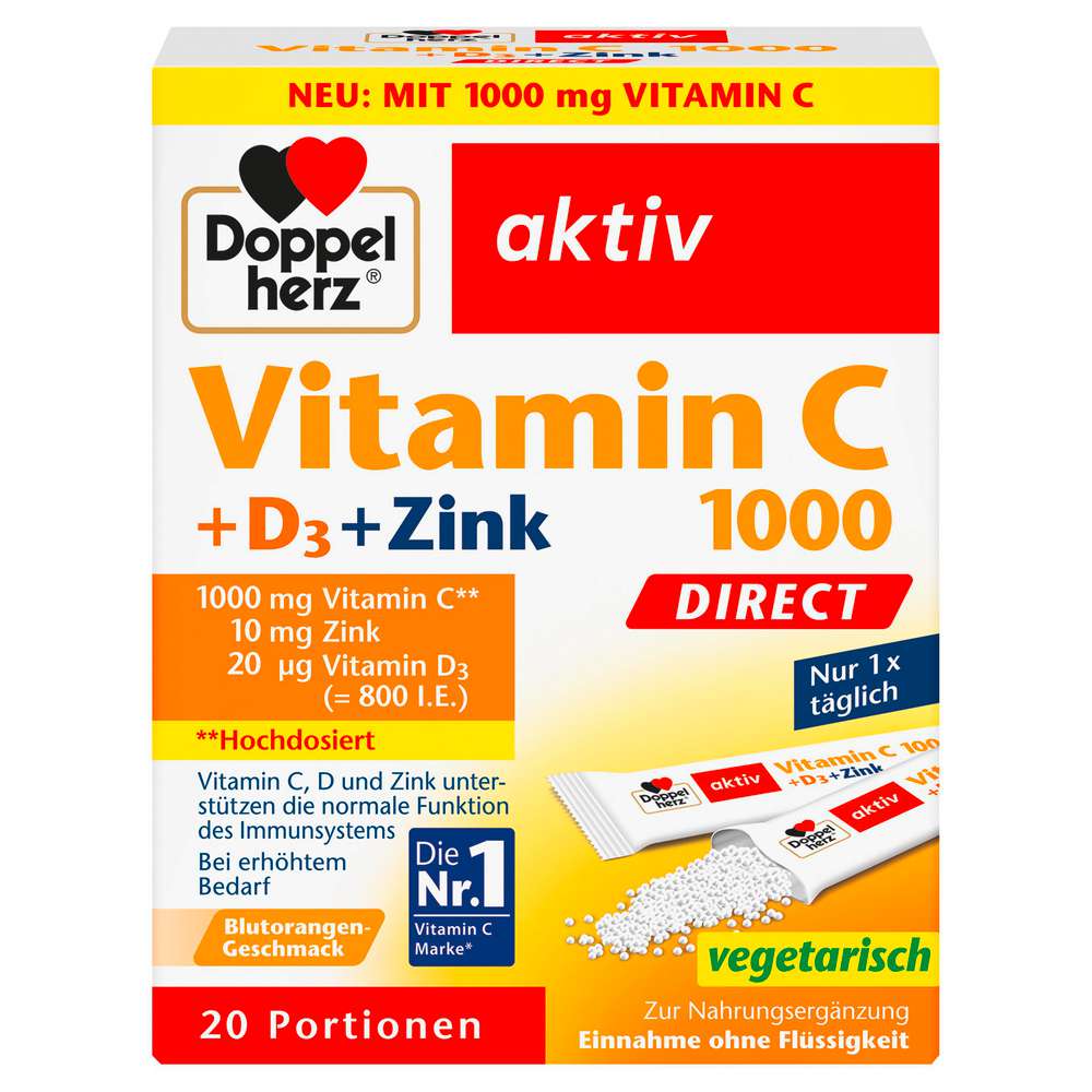 Produktabbildung Doppelherz Vitamin C + D3 + Zink 1000
