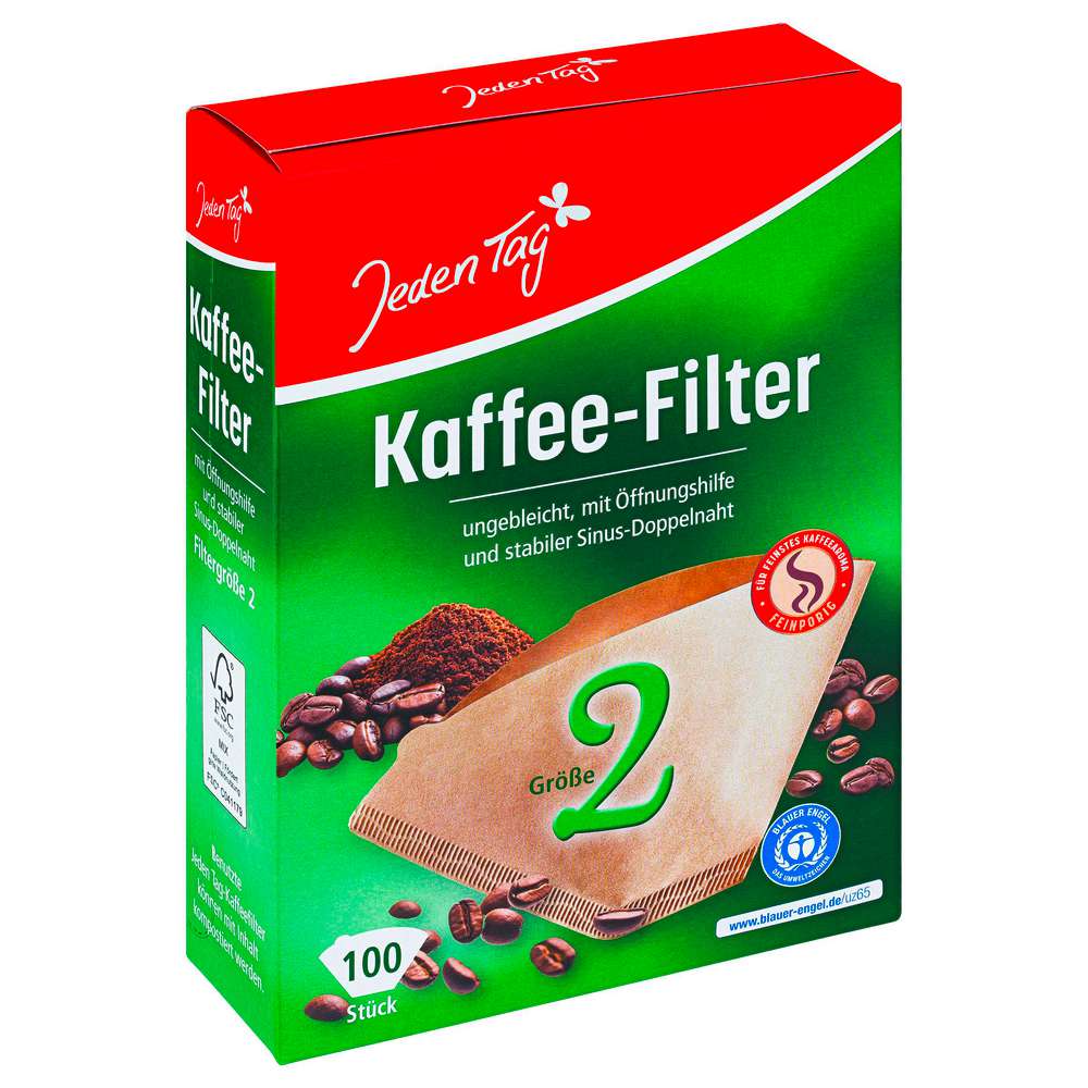 Produktabbildung Jeden Tag Kaffeefilter, Gr. 2