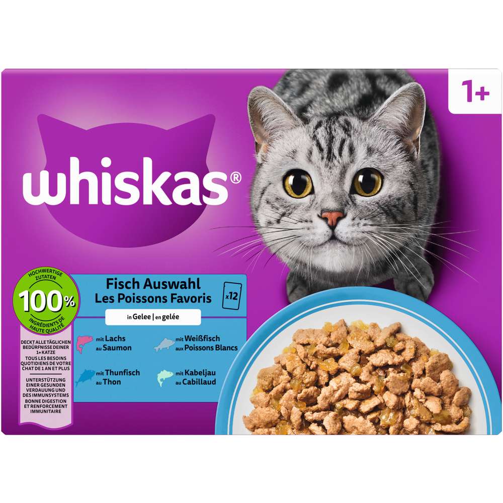 Produktabbildung Whiskas Katzen-Nassfutter, Fisch Auswahl