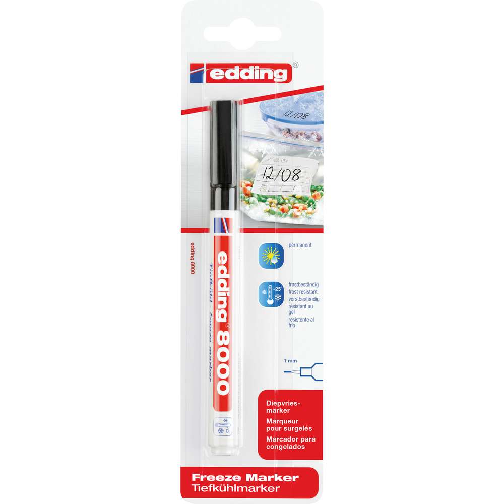Produktabbildung Edding Tiefkühlmarker 8000, schwarz