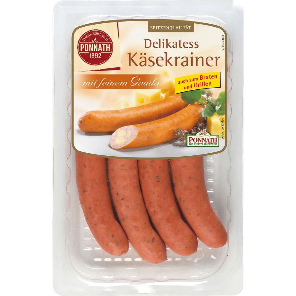 Produktabbildung Ponnath Delikatess Käsewürstchen