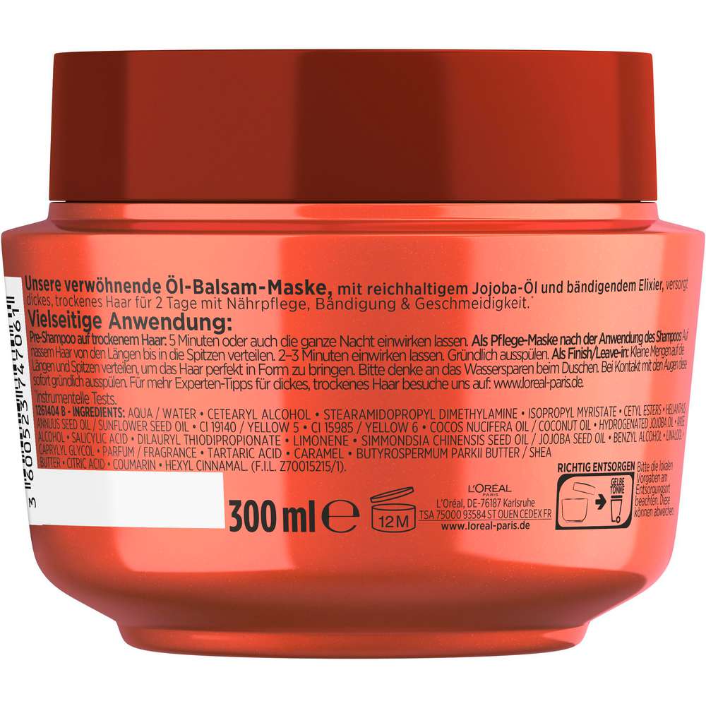 Produktabbildung L'Oreal Paris Haarpflegemaske Elvital, Öl Magique