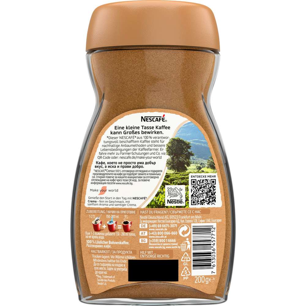 Produktabbildung Nescafe Instant Kaffee Classic Crema 