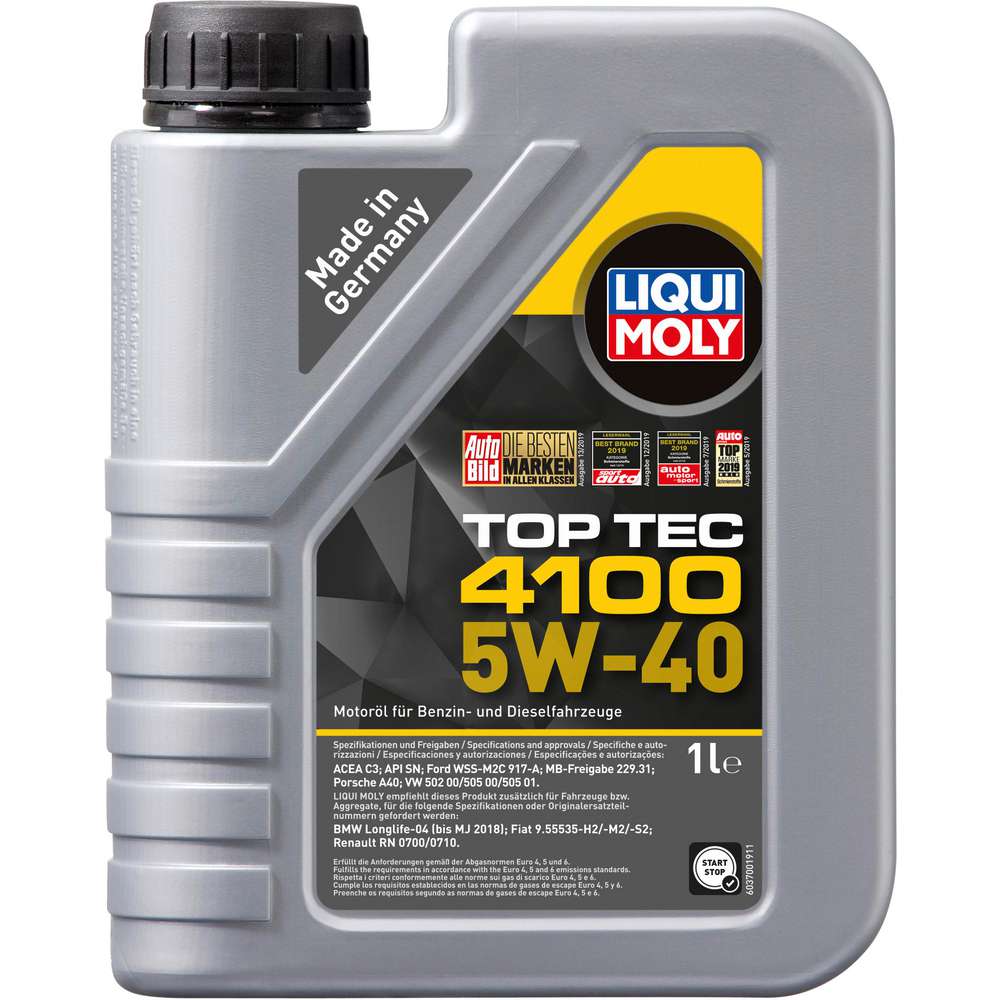 Produktabbildung Liqui Moly Motoröl Top Tec 4100 5W-40