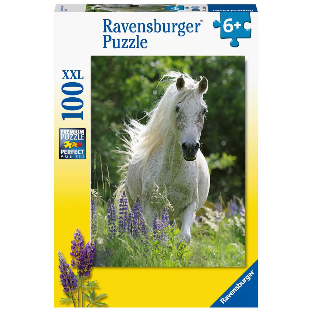 Produktabbildung Ravensburger Puzzle 100 Teile, Weiße Stute