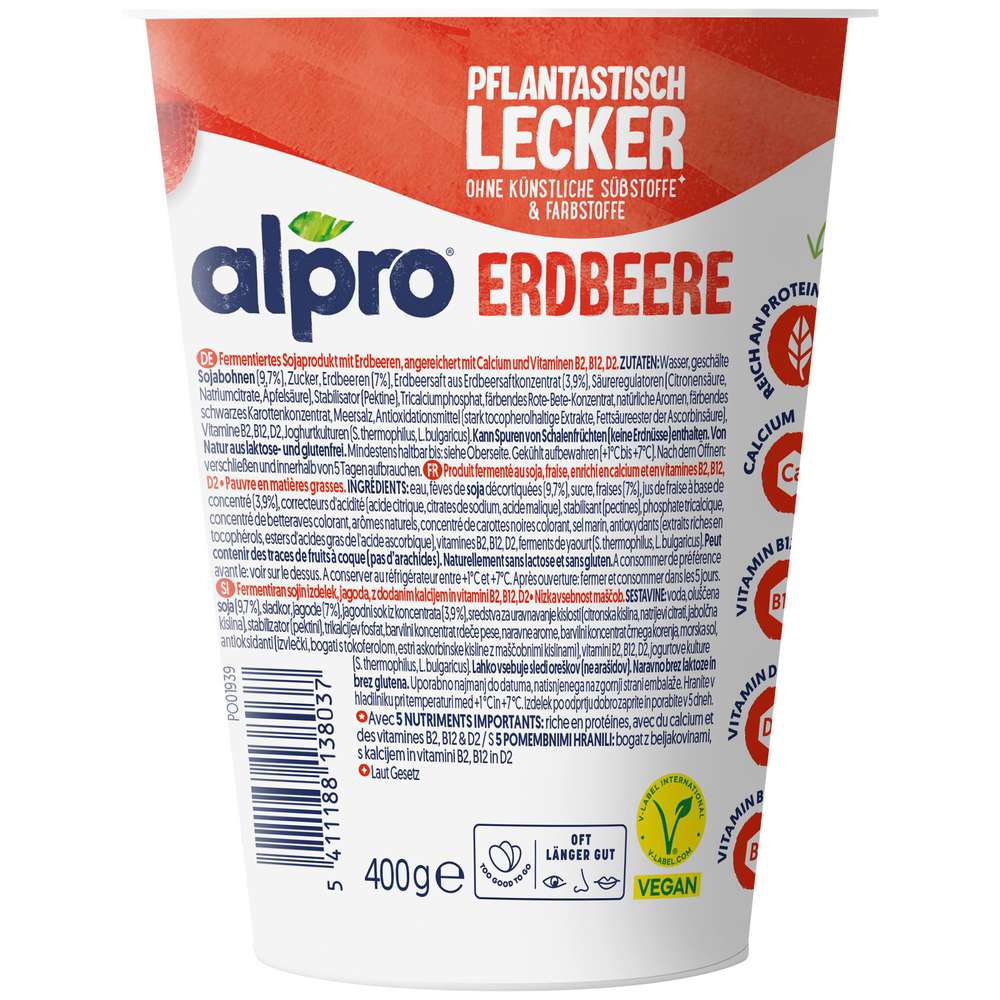 Produktabbildung Alpro Soja-Joghurtalternative, Erdbeere