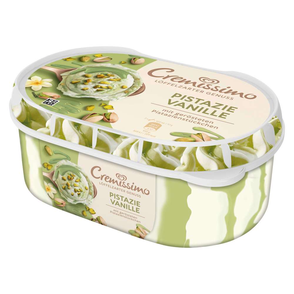 Produktabbildung Langnese Eis Cremissimo, Pistazie Vanille