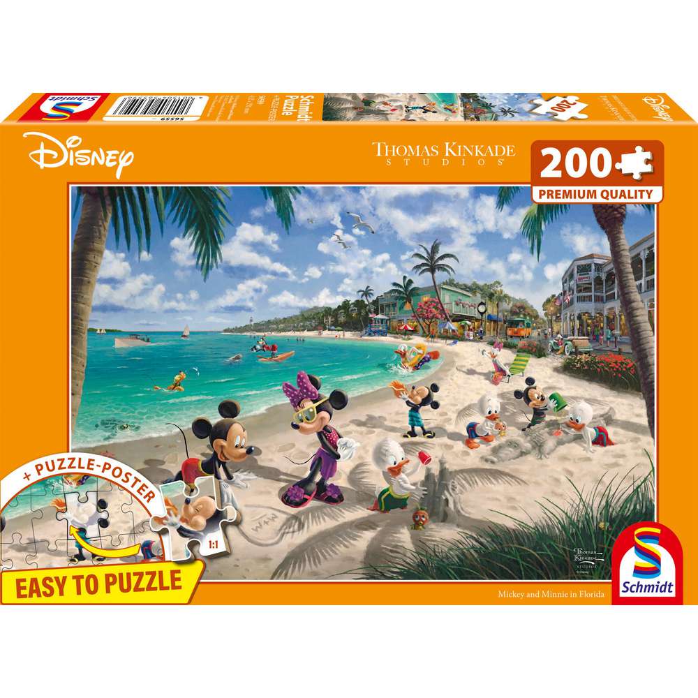 Produktabbildung Schmidt Spiele Puzzle Kinkade, Disney Mickey & Minnie in Florida
