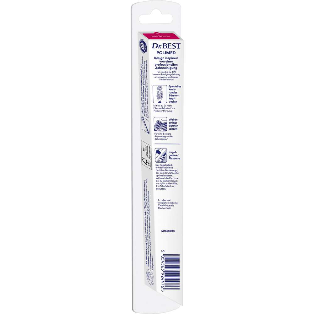 Produktabbildung Dr.Best Zahnbürste Polimed, Mittel