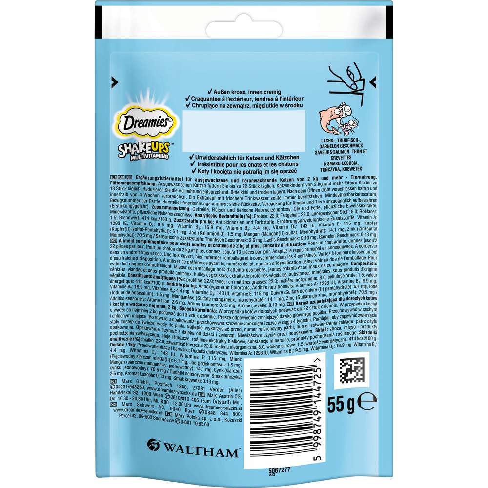 Produktabbildung Dreamies Katzen-Snack, Seafood