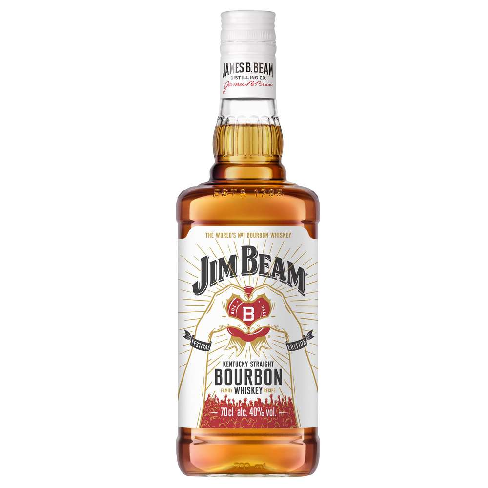 Produktabbildung Jim Beam White Bourbon Whisky, 40 %