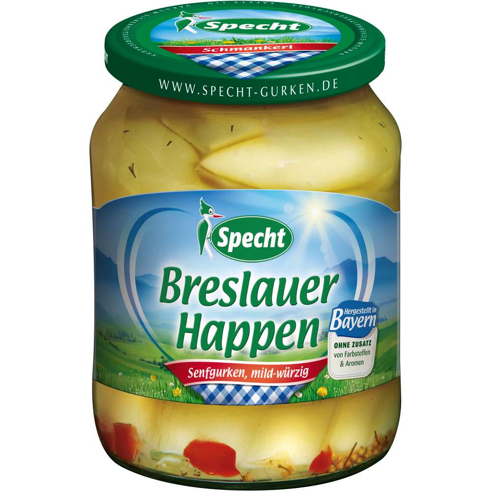 Produktabbildung Specht Bresslauer Happen, Senfgurken