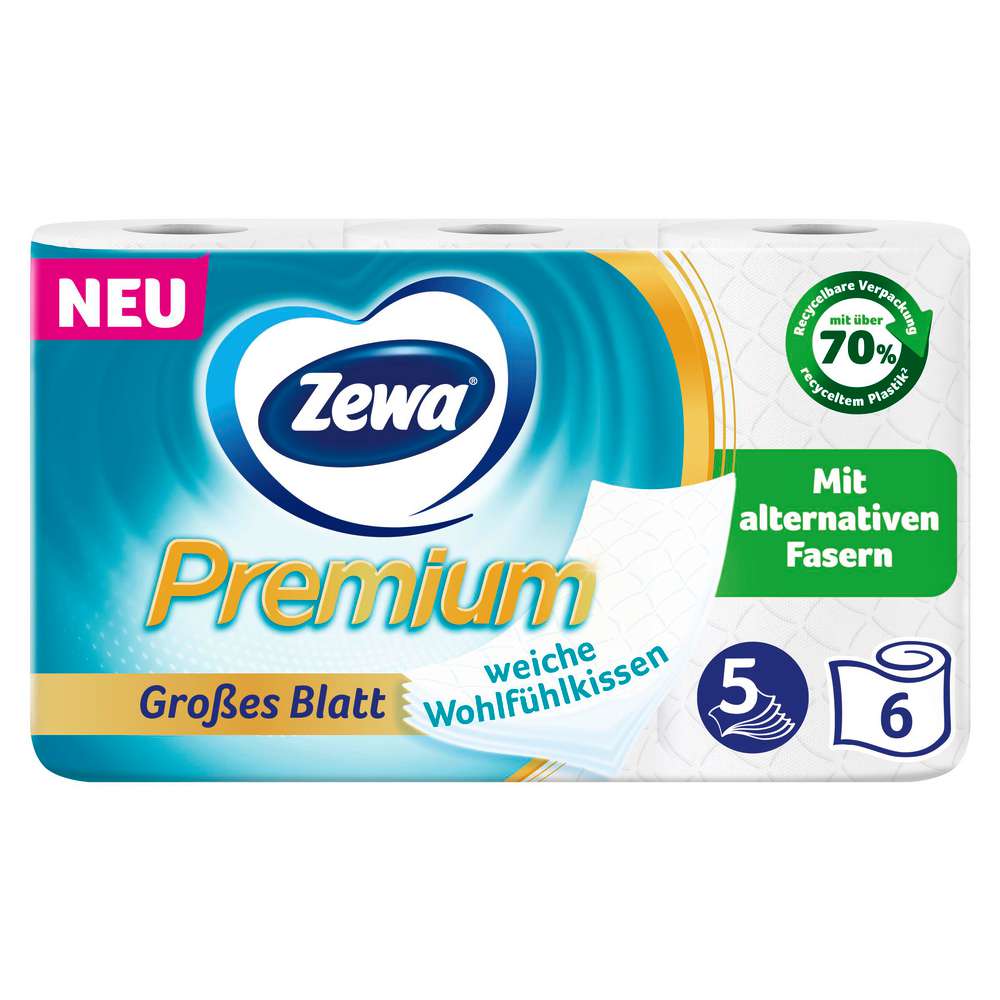 Produktabbildung Zewa Toilettenpapier Premium 5-lagig