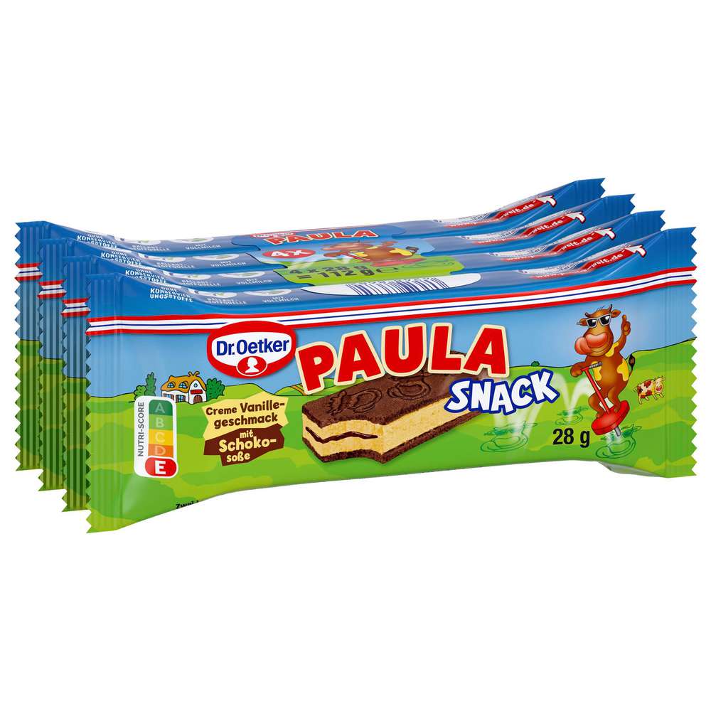 Produktabbildung Dr. Oetker Paula Creme Vanille Snack mit Schokosoße