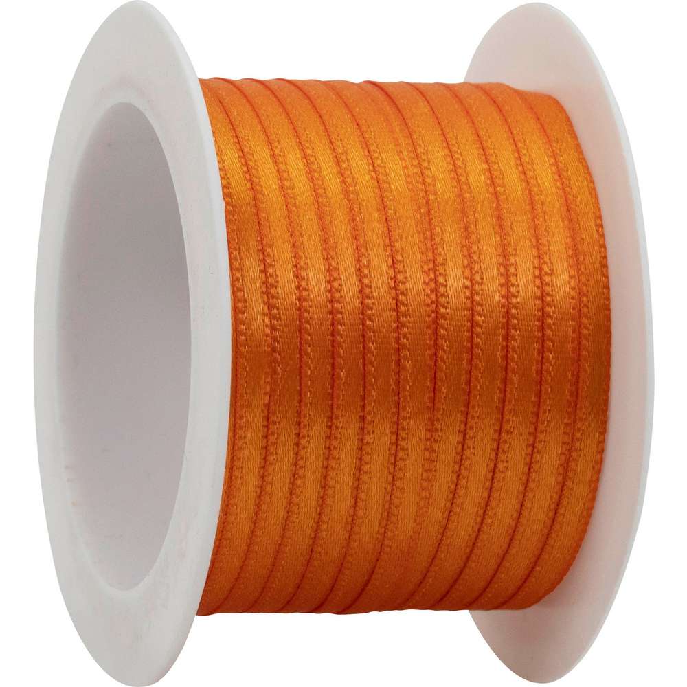 Produktabbildung Braun+Company Geschenk-Band schmal, orange 10m