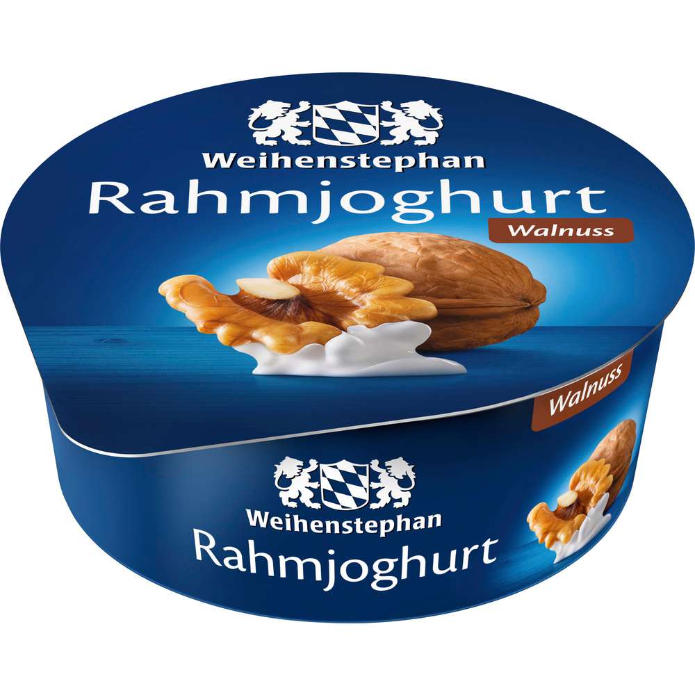 Produktabbildung Weihenstephan Rahmjoghurt, Walnuss