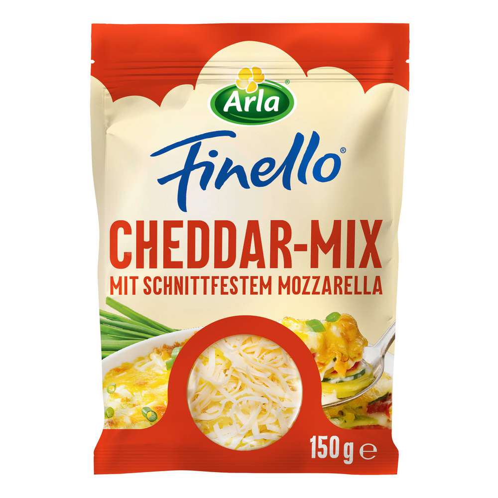 Produktabbildung Arla Finello Käse gerieben, Cheddar