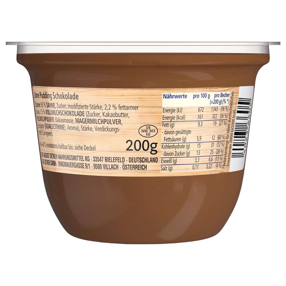 Produktabbildung Dr. Oetker Sahne Pudding, Vollmilch-Schokolade