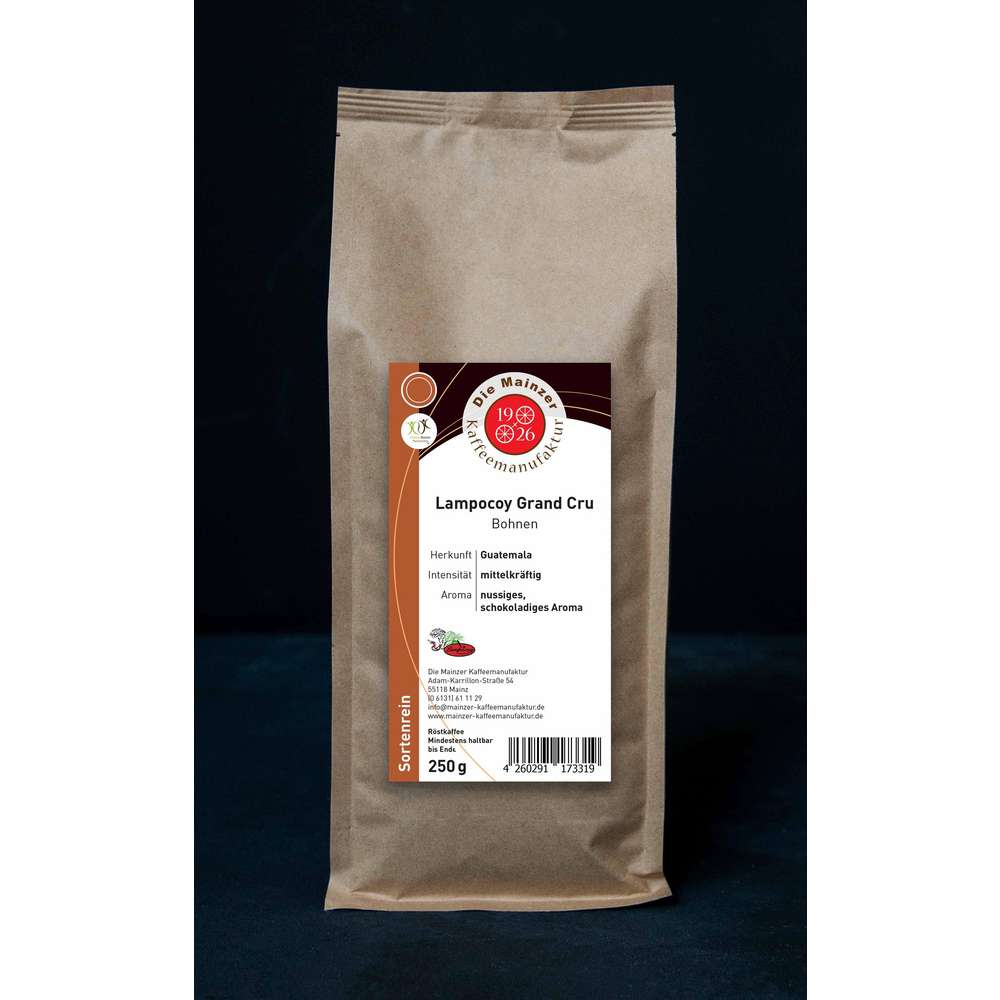 Produktabbildung Mainzer Kaffeemanufaktur Kaffee-Bohnen Lampocoy Guatemala Grand Cru