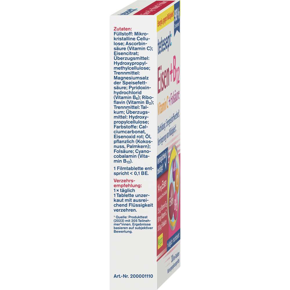 Produktabbildung tetesept Eisen +B12+C+Folsäure