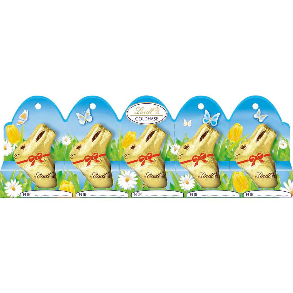 Produktabbildung Lindt Schoko-Hase, Mini Vollmilch 5er