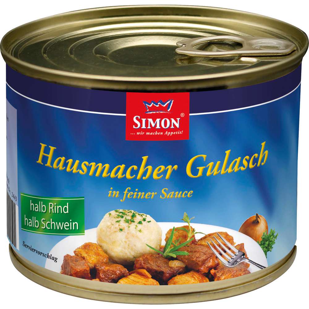 Produktabbildung Simon Hausmacher Gulasch, halb & halb