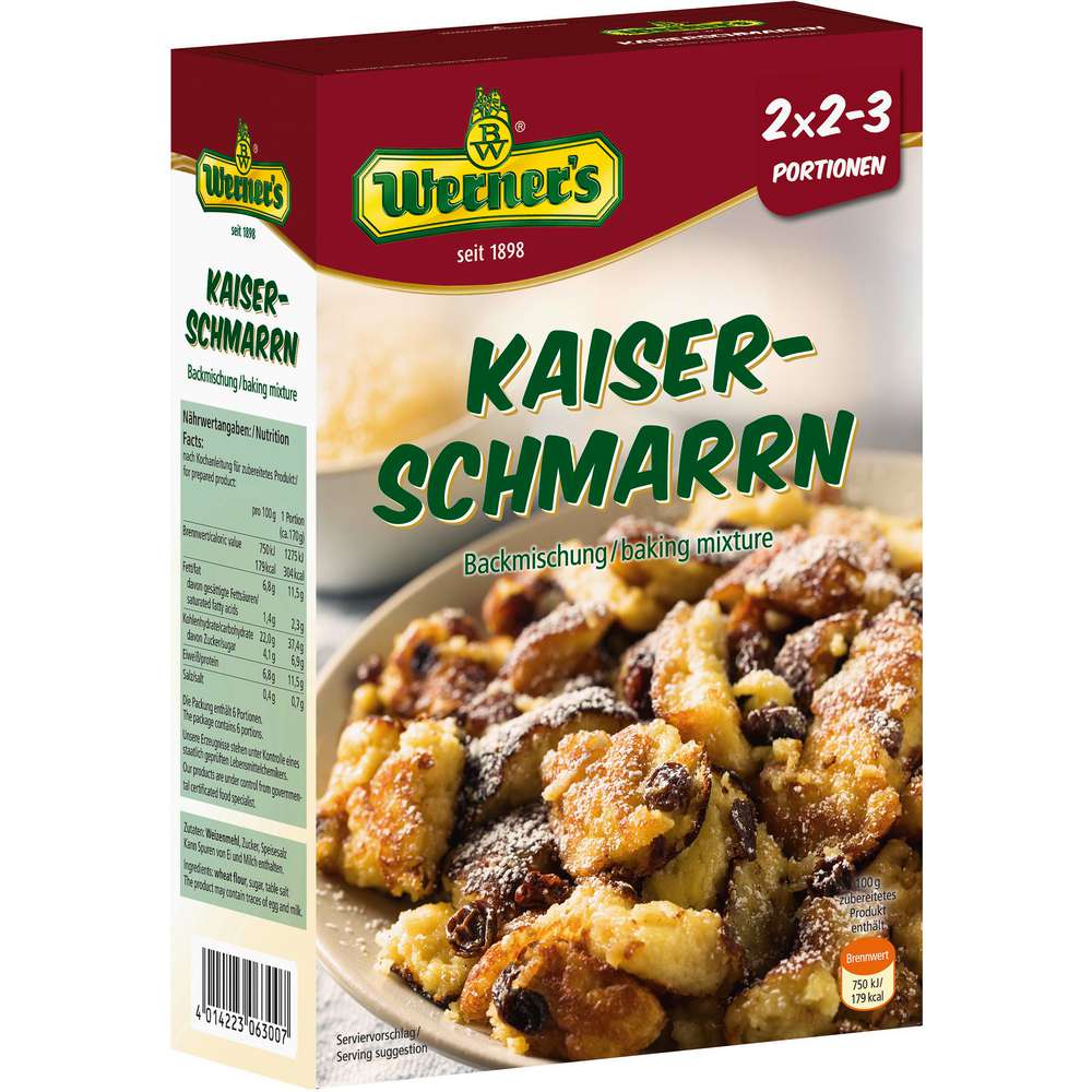 Produktabbildung Werner's Backmischung, Kaiserschmarrn