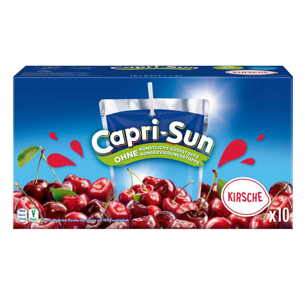 Produktabbildung Capri-Sun Capri Sonne, Kirsche, 10 x 0,2l  (10x 0,200 Liter)