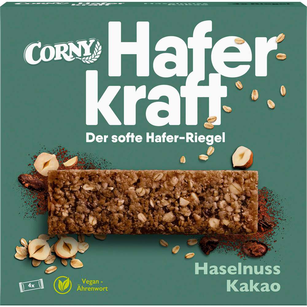 Produktabbildung Corny Müsliriegel Haferkraft, Haselnuss-Kakao