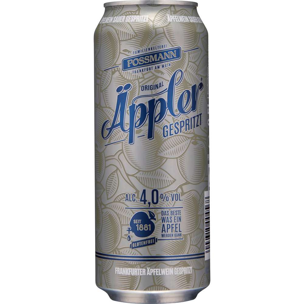 Produktabbildung Possmann Frankfurt Äpfelwein Äppler, sauer gespritzt