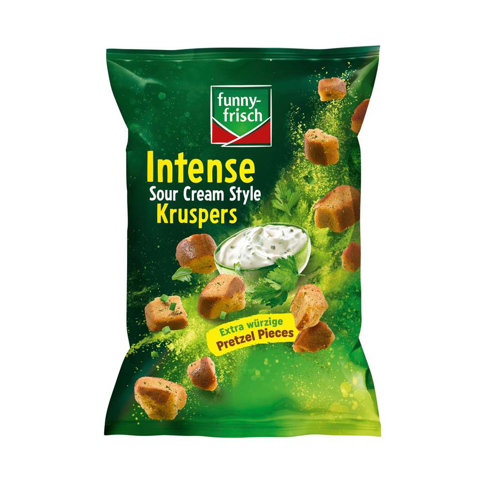 Produktabbildung funny-frisch Weizen-Kräcker Kruspers, Sour Cream Style